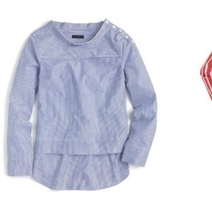 J Crew Factory Funnel Neck Blouse